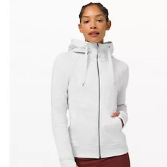Lululemon Plush Scuba Hoodie, Heathered Alpine White size 12, great condition! - Picture 1 of 4